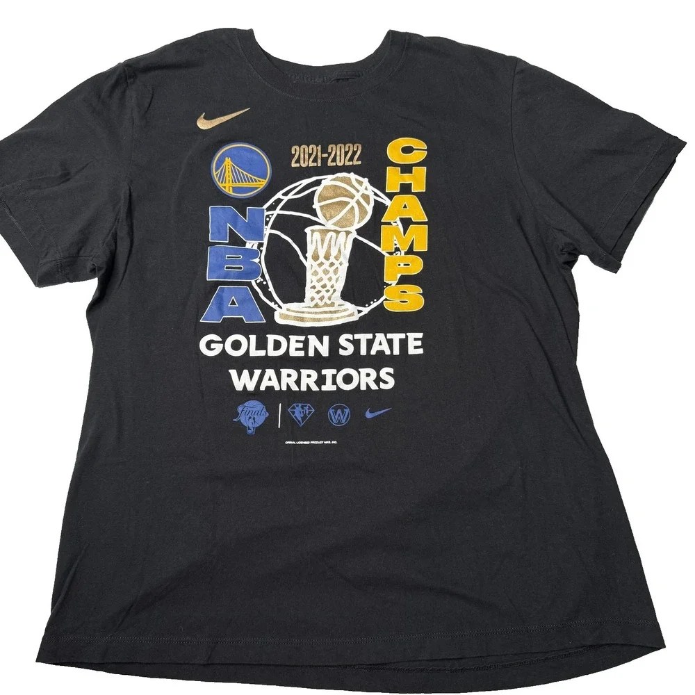 Nike Golden‎ State Warriors Men's XL T-Shirt 2021-22 NBA Champions Tee
